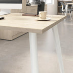 60W L Shaped Desk with Storage Cabinet