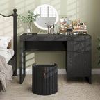 Computer Desk with Storage Cabinet Pull-out Drawer Stable