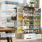 72 Farmhouse Kitchen Pantry Cabinet, Tall Storage Cabinet, Cupboard - N/A