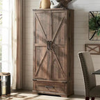 72 Farmhouse Kitchen Pantry Cabinet, Tall Storage Cabinet, Cupboard - N/A