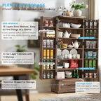 72 Farmhouse Kitchen Pantry Cabinet, Tall Storage Cabinet, Cupboard - N/A