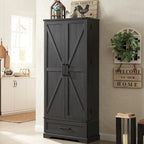 72 Farmhouse Kitchen Pantry Cabinet, Tall Storage Cabinet, Cupboard - N/A