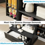 72 Farmhouse Kitchen Pantry Cabinet, Tall Storage Cabinet, Cupboard - N/A