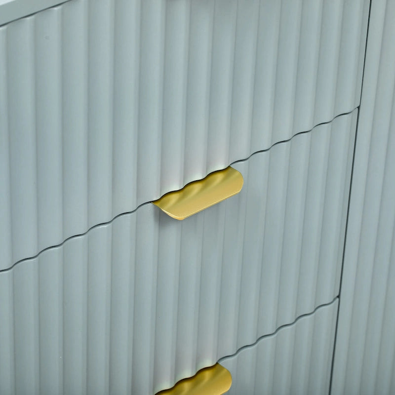 Buffet Sideboard with 3 Adjustable Shelves, 3 Drawers & Soft-Close Doors