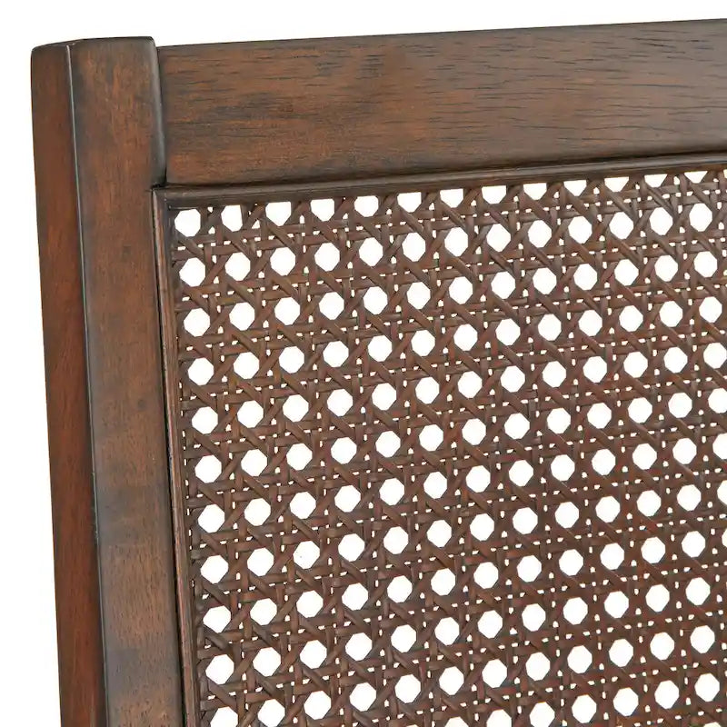 Solid Wood Cane Dining Chair (Set of 2)