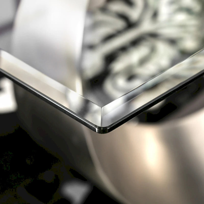 Modern Black Steel U-Shaped Pedestal 7-Piece Dining Set