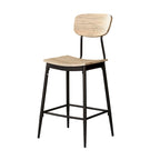 Industrial Metal 5-Piece Counter Height Dining Table Set