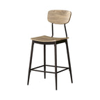 Industrial Metal 5-Piece Counter Height Dining Table Set