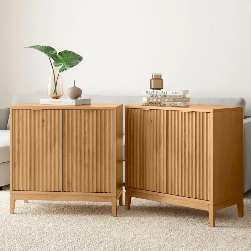 Jasper Modern Sideboard, Kitchen Storage Cabinet with Fluted Doors