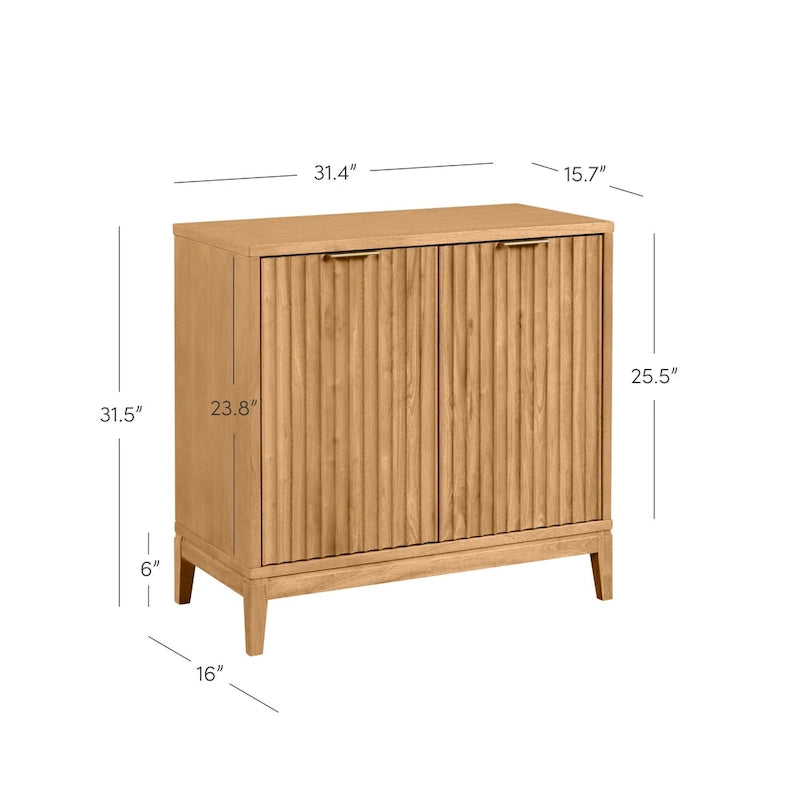 Jasper Modern Sideboard, Kitchen Storage Cabinet with Fluted Doors