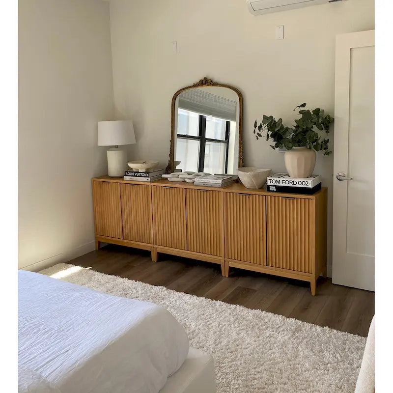 Jasper Modern Sideboard, Kitchen Storage Cabinet with Fluted Doors