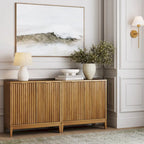 Jasper Modern Sideboard, Kitchen Storage Cabinet with Fluted Doors