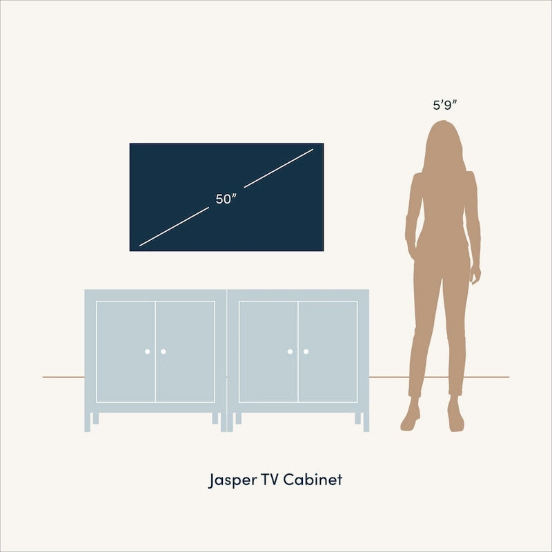 Jasper Modern Sideboard, Kitchen Storage Cabinet with Fluted Doors