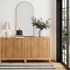 Jasper Modern Sideboard, Kitchen Storage Cabinet with Fluted Doors