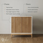 Jasper Modern Sideboard, Kitchen Storage Cabinet with Fluted Doors