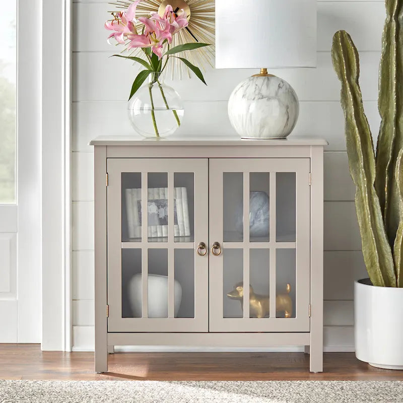  Portland 2-Door Glass Cabinet