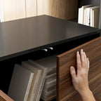 54.3 Home Office Computer Desk Corner Desk With Drawers and Cabinet