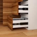 54.3 Home Office Computer Desk Corner Desk With Drawers and Cabinet