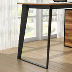 54.3 Home Office Computer Desk Corner Desk With Drawers and Cabinet