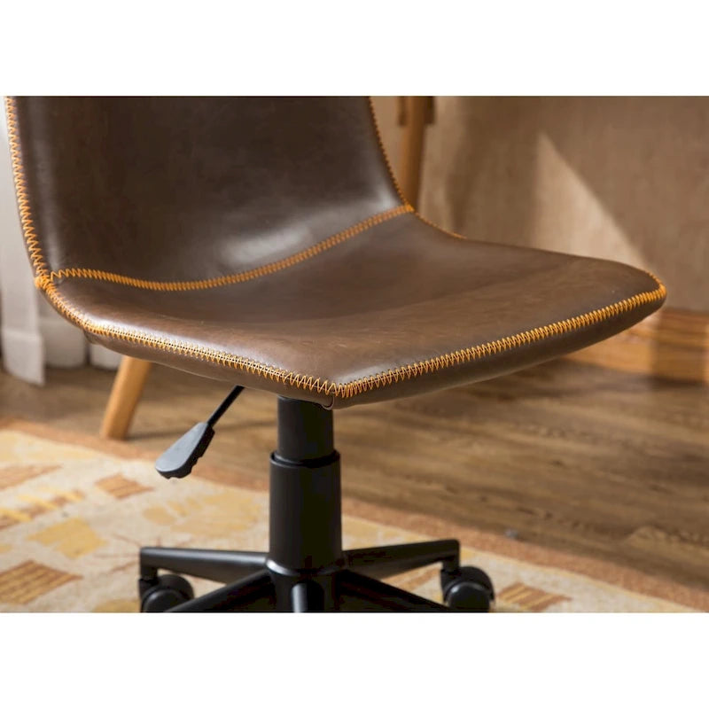 Faux Leather 360 Swivel Air Lift Office Chair