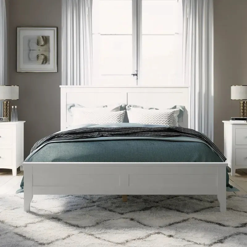 Solid Wood Full Platform Bed