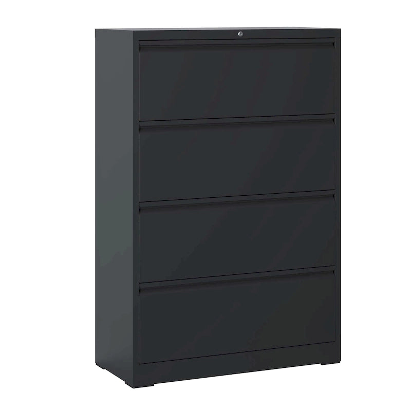 Lateral File Cabinet 4 Drawer,Filing Cabinet with Lock, Lockable File Cabinet, Locking Metal File Cabinet