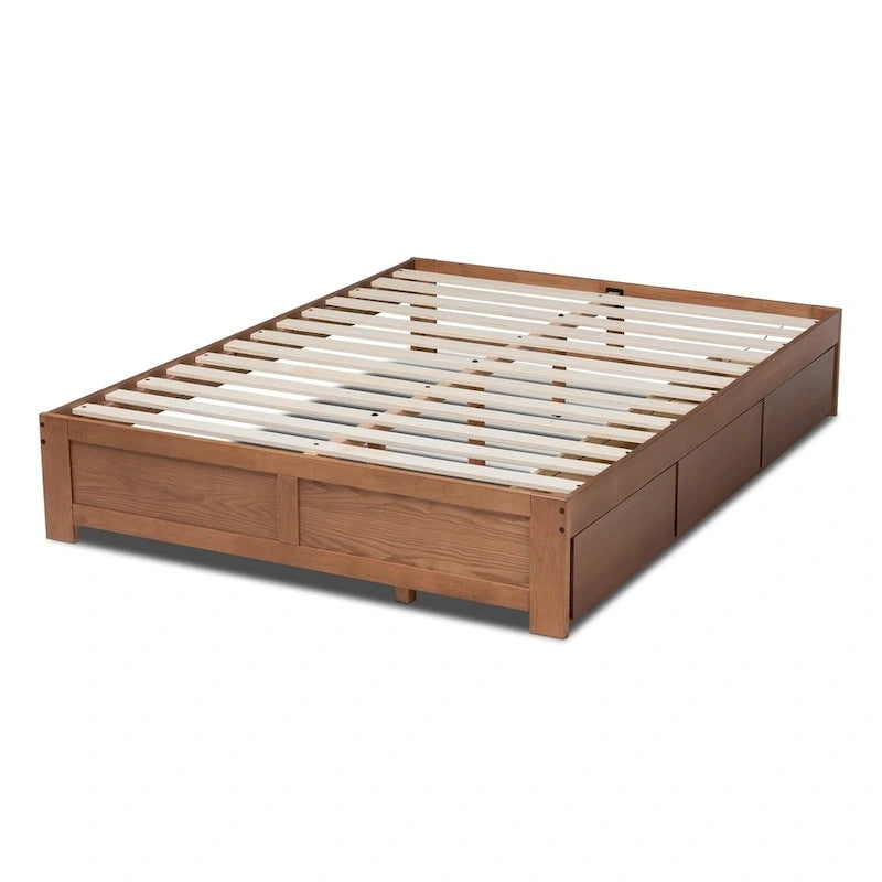 Modern and Contemporary 3-Drawer Platform Storage Bed Frame