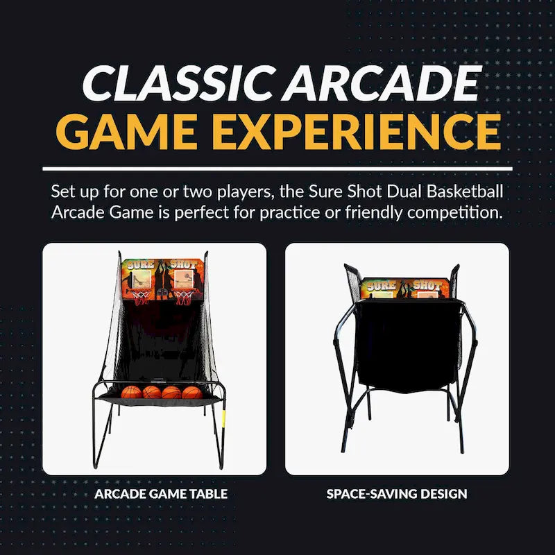 81-in Dual Basketball Arcade Game with LED Scoring