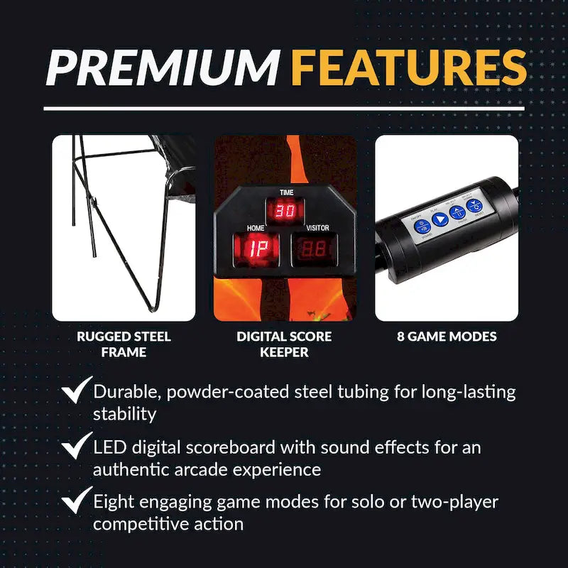 81-in Dual Basketball Arcade Game with LED Scoring