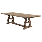 Barley Brown and Cream 9-Piece Dining Set with Removable Leaf