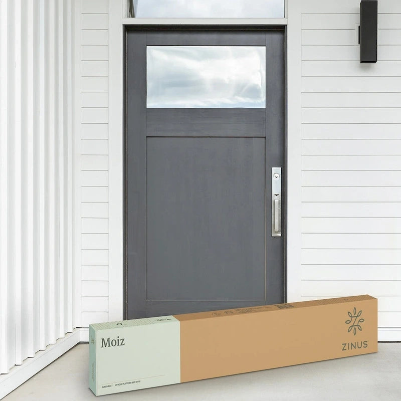 14-inch Natural Solid Wood Platform Bed