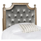 Rustic Wood Tufted Headboard