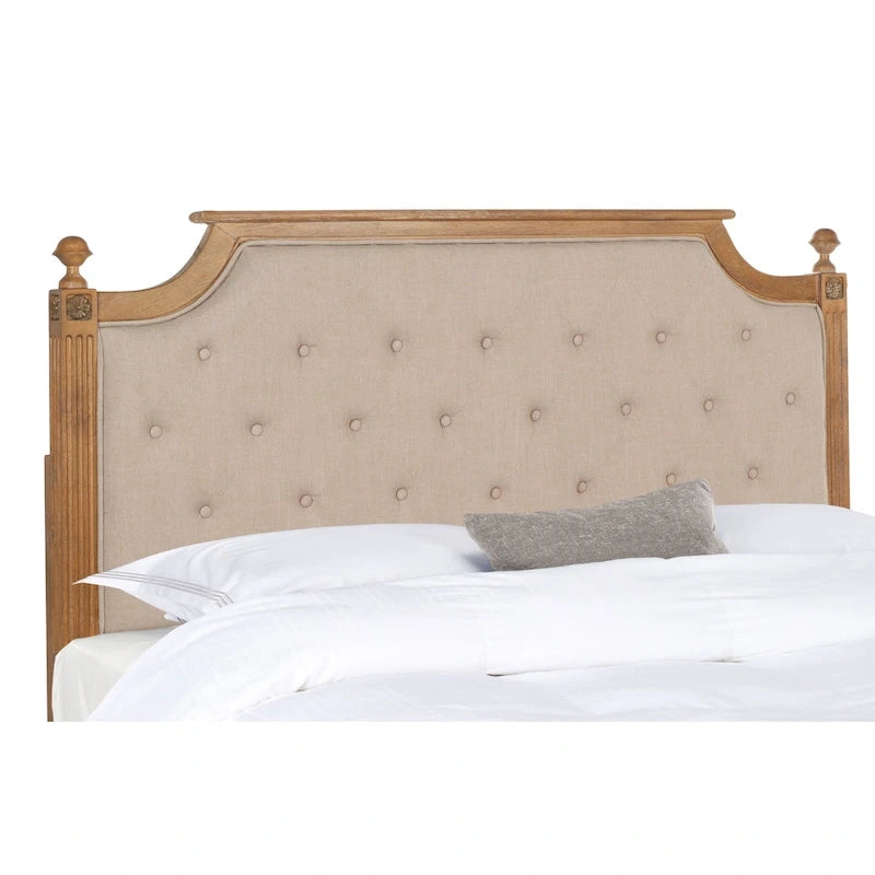 Rustic Wood Tufted Headboard