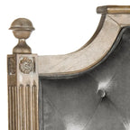 Rustic Wood Tufted Headboard