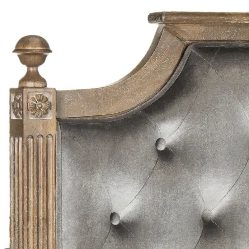 Rustic Wood Tufted Headboard