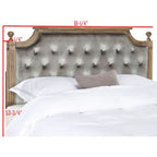 Rustic Wood Tufted Headboard