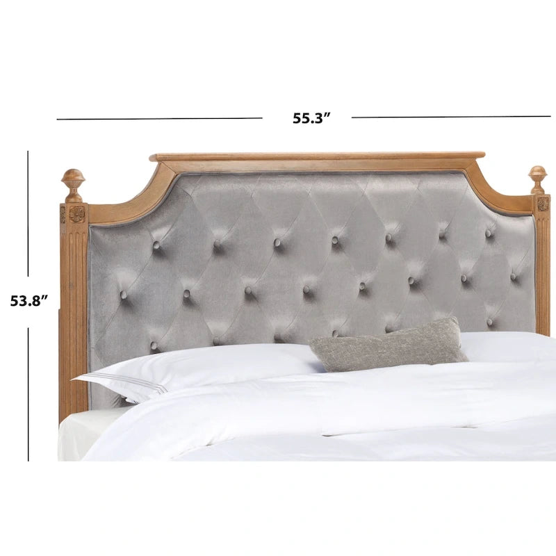 Rustic Wood Tufted Headboard