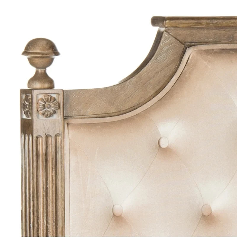 Rustic Wood Tufted Headboard
