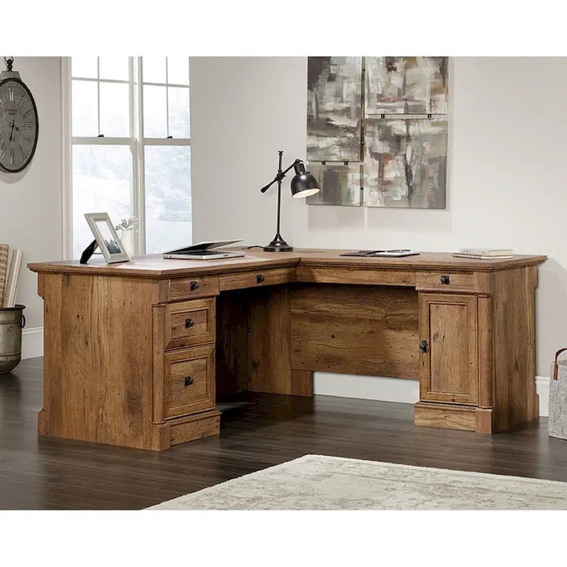 Sauder Palladia L-Shaped Office Desk