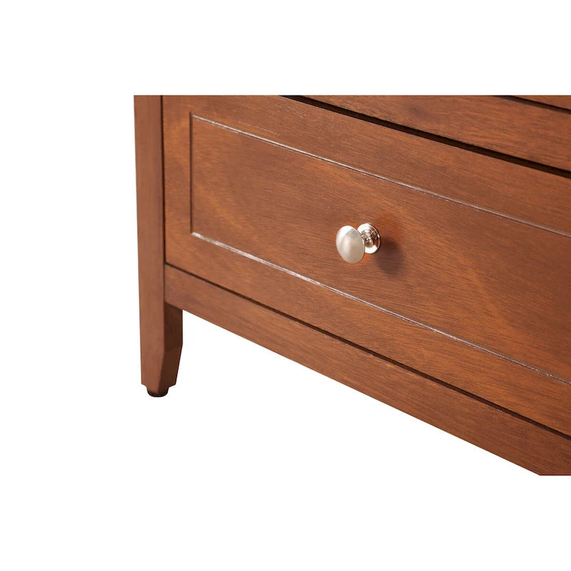 Nightstand with Extra Durability - Real Wood Veneers and Dove Tailed Drawers