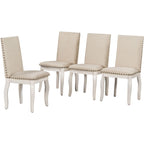 5-Piece Dining Set with Round Extendable Dining Table and Chairs