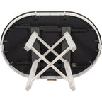 5-Piece Dining Set with Round Extendable Dining Table and Chairs