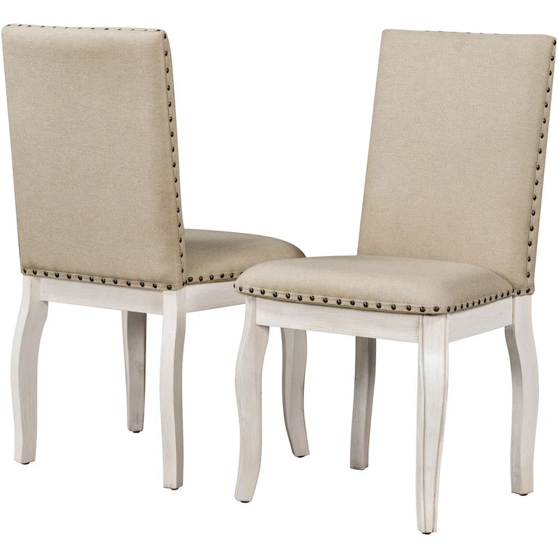 5-Piece Dining Set with Round Extendable Dining Table and Chairs